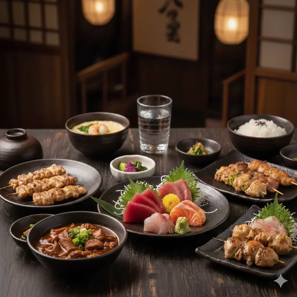 Service and Kitchen at izakaya in  Tokyo and Others
